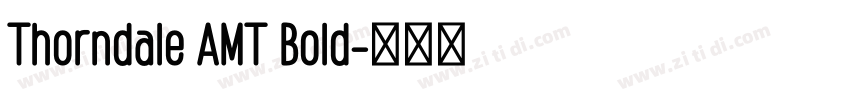 Thorndale AMT Bold字体转换
